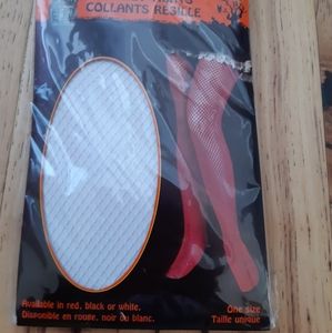 Nwt white fishnet tights